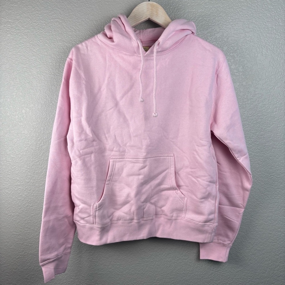 NWOT Pink Long Sleeve Hooded Sweatshirt, Juniors Large